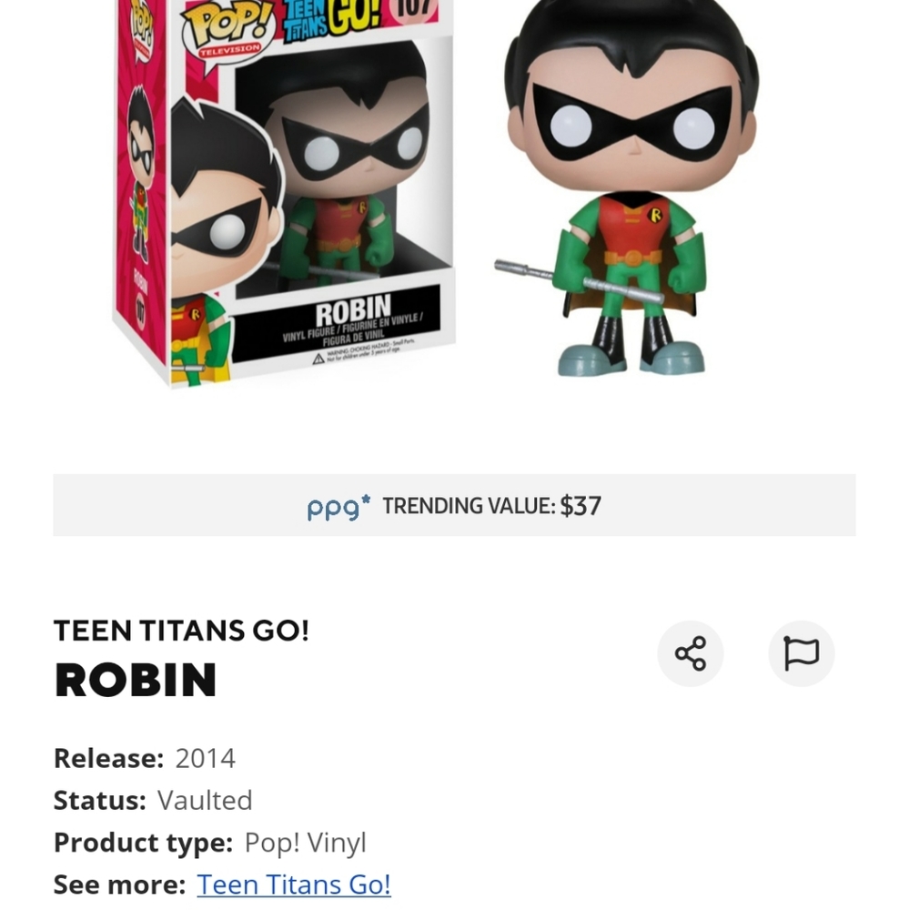 Funko Pop Robin - Picture 5 of 5